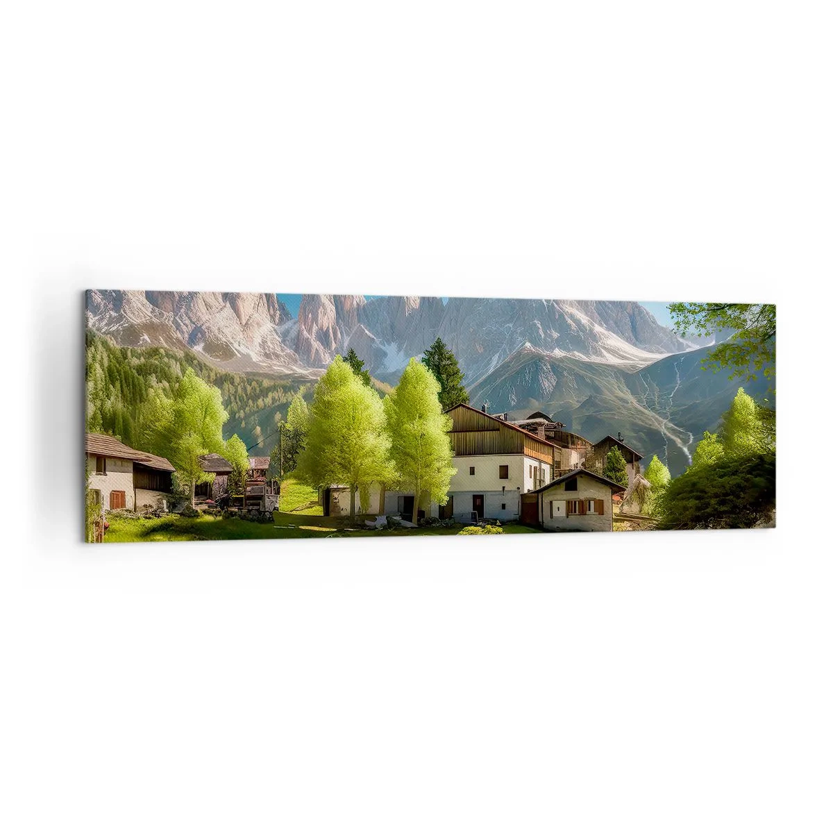 Vászonkép - Alpesi idill - 160x50 cm