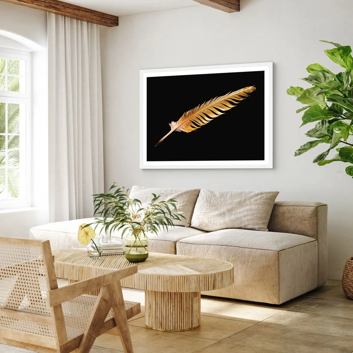 Poszter fekete keretben - Tökéletes tollal ellátva - 70x50 cm