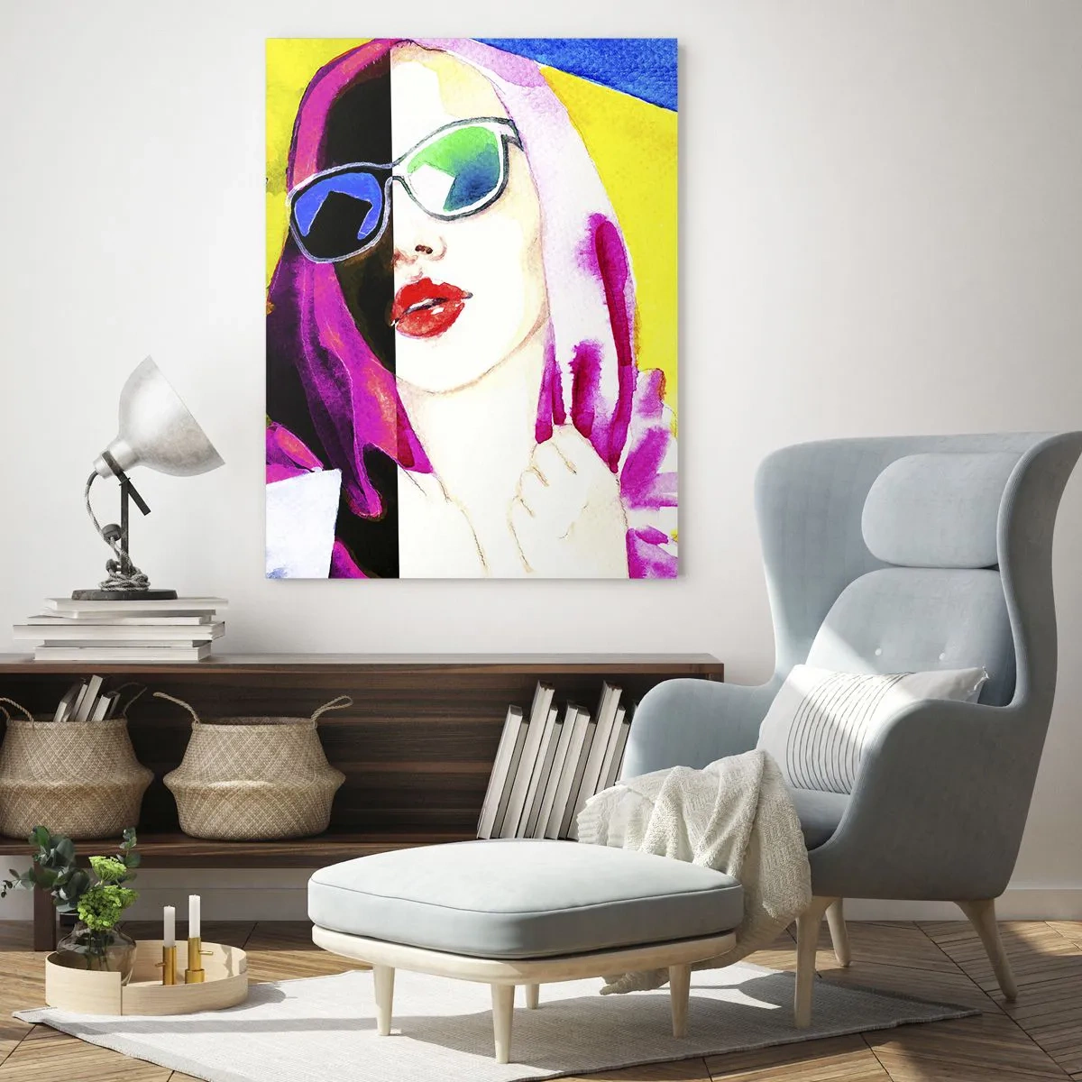Üveg kép - Nem vagyok fehér és nem vagyok fekete - 50x70 cm