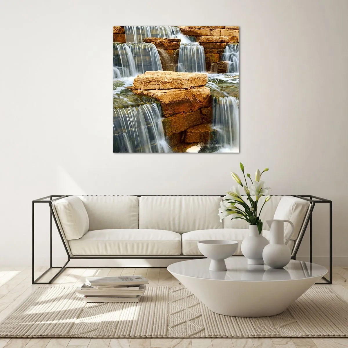 Üveg kép - Lépcső a menybe - 70x70 cm