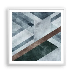 Poszter fekete keretben - A geometria kifinomult eleganciája - 60x60 cm