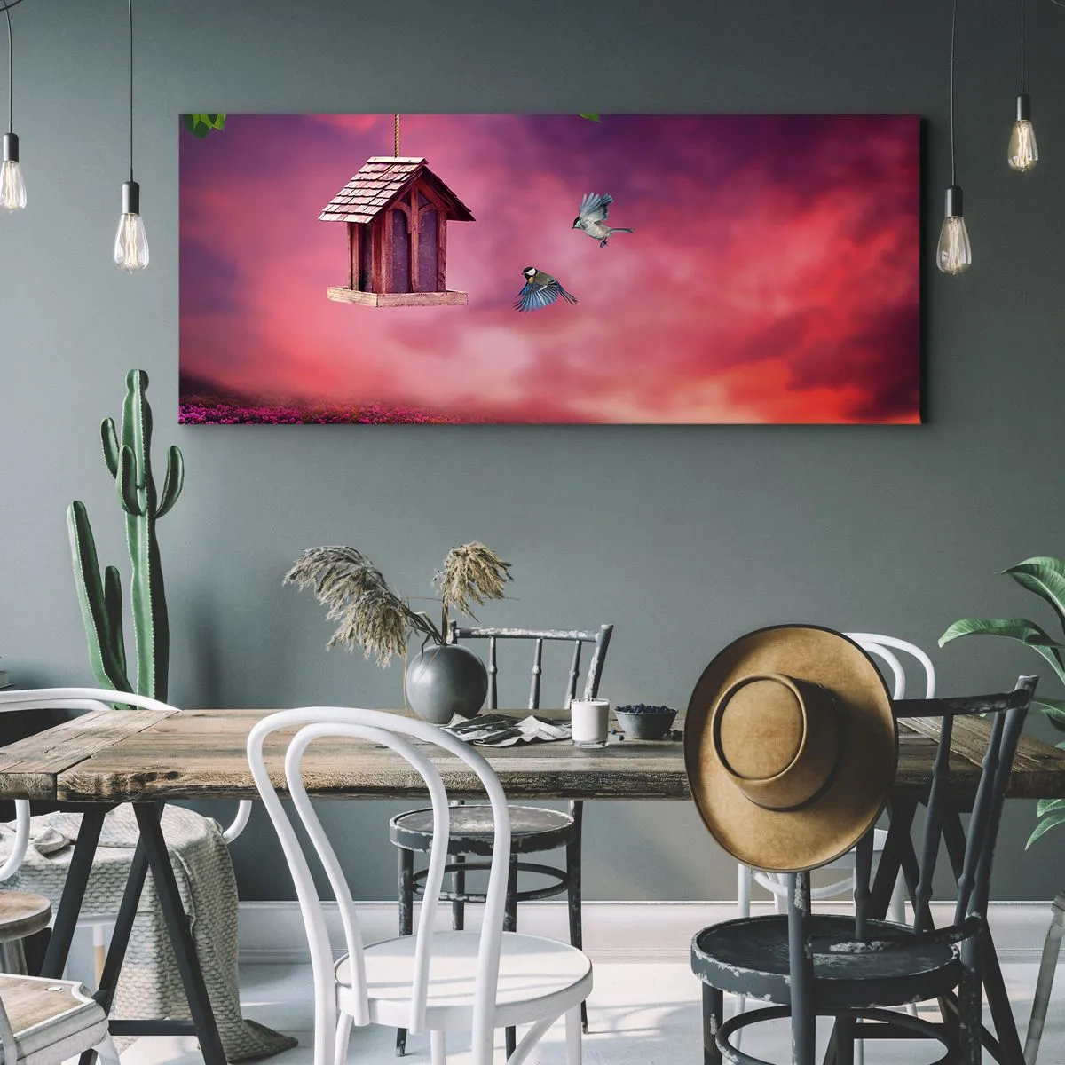 Vászonkép - Meghívás vacsorára - 120x50 cm