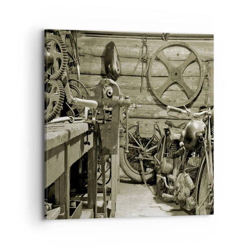 Vászonkép - Władek bácsi fészerében - 70x70 cm