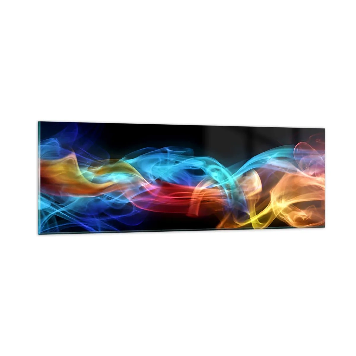 Üveg kép - Ködök szivárványtánca - 90x30 cm