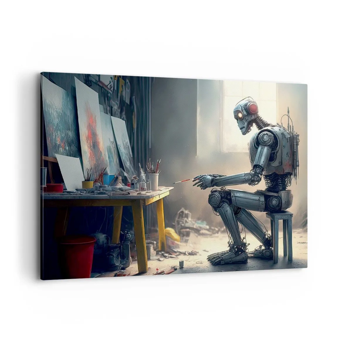 Vászonkép - Az alkotás aktusa - 100x70 cm