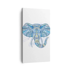 Vászonkép - Arannyal és kékkel kirakott - 45x80 cm