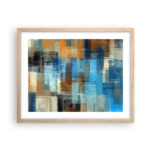 Poszter világos tölgy keretben - A kék fátyolon keresztül - 50x40 cm