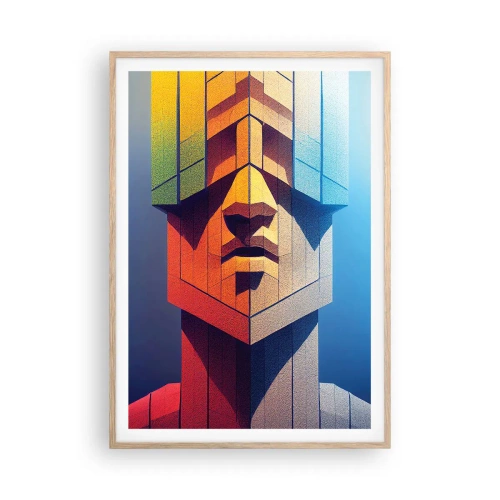 Poszter világos tölgy keretben - Az elvek embere - 70x100 cm