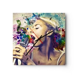 Falióra, Óra - Fesd meg a világot a hangoddal - 40x40 cm