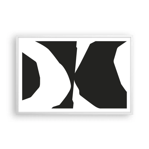 Poszter fekete keretben - Pozitív-negatív - 91x61 cm