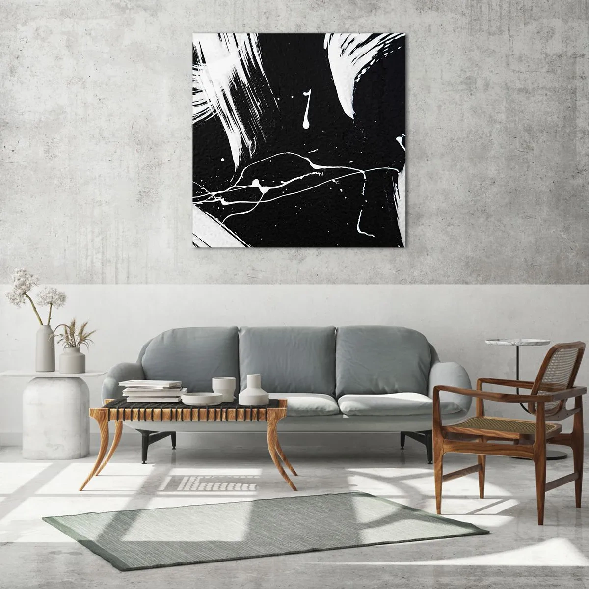 Üveg kép - Megtöri a sötétséget - 70x70 cm