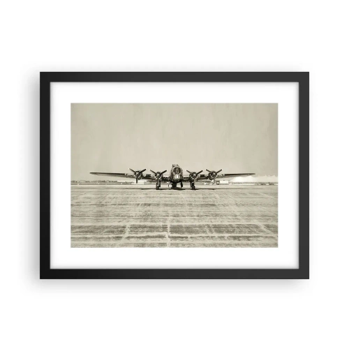 Poszter fehér keretben - Mint mindig készen - 40x30 cm