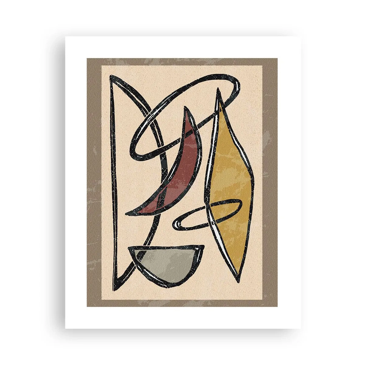 Poszter - Kompozíció - ívek és oválisok - 40x50 cm