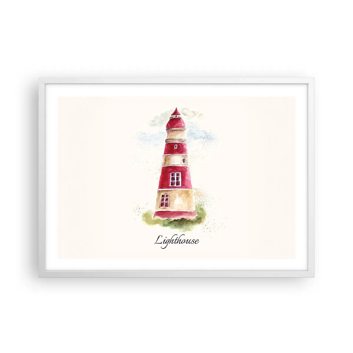 Poszter fekete keretben - Körbe mindíg időjárás - 70x50 cm