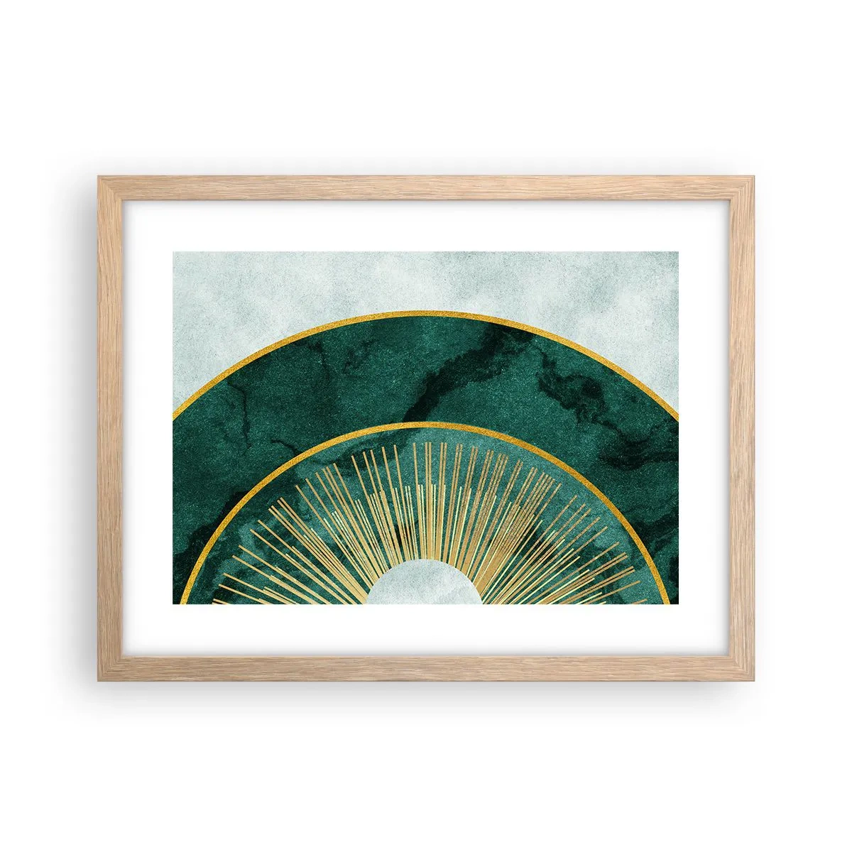 Poszter világos tölgy keretben - Egy másik naprendszer - 40x30 cm