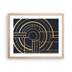 Poszter világos tölgy keretben - A dolgok fordulatai - 50x40 cm