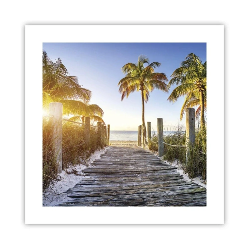 Poszter - Egyenesen a paradicsomba - 40x40 cm