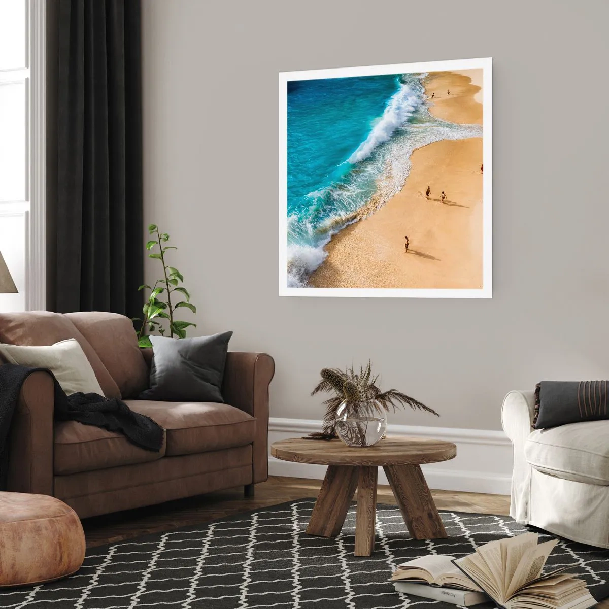 Poszter - Aztán a nap, a tengerpart... - 50x50 cm