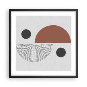 Poszter fehér keretben - A kerék tökéletessége - 50x50 cm