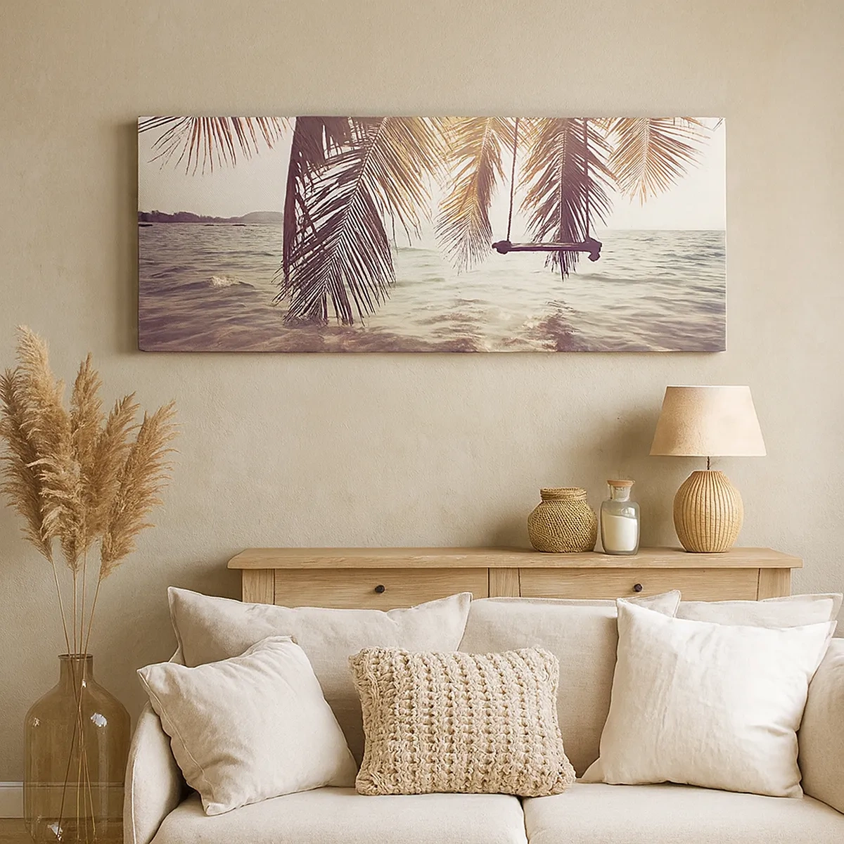 Vászonkép - Tetszés szerint hintázhat a felhők között - 30x30 cm