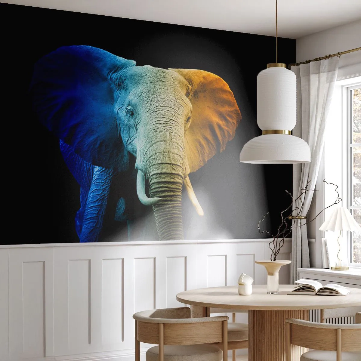 Öntapadós Fotótapéta Deluxe Sticker - Excentrikus, nem különc - Absztrakció, Elefánt, Állatok - 250x175 cm