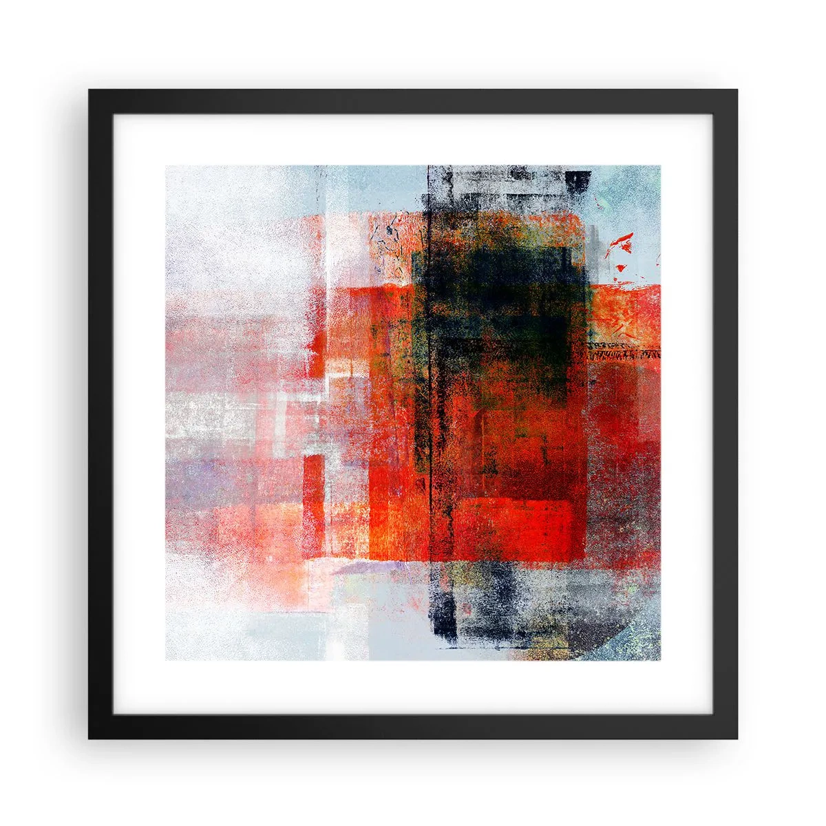 Poszter fehér keretben - Izzó kompozíció - 40x40 cm