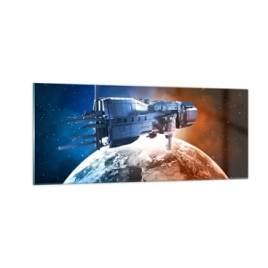 Üveg kép - Óvatos megfigyelő - 100x40 cm