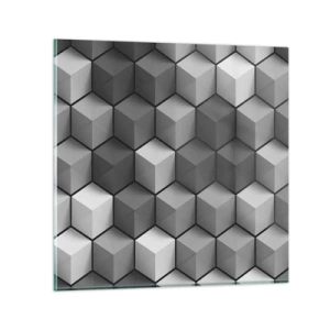 Üveg kép - Kubista kirakós - 30x30 cm