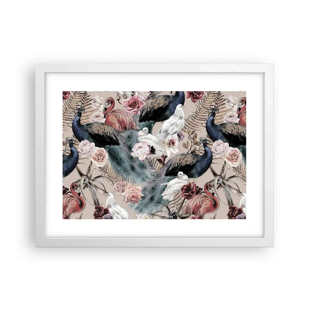 Poszter fekete keretben - A palota kertjében - 40x30 cm