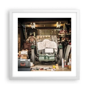 Poszter fekete keretben - Vissza a múltba - 40x40 cm