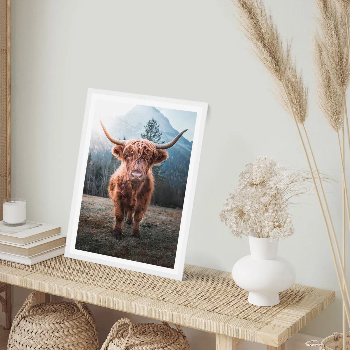 Poszter fekete keretben - Üdvözlet a hegyi rétről - 40x50 cm