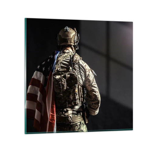 Üveg kép - Pont ezért - 50x50 cm