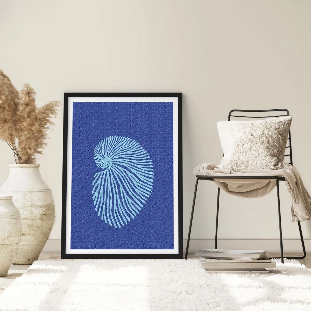 Poszter fehér keretben - Egy kagyló születése - 61x91 cm