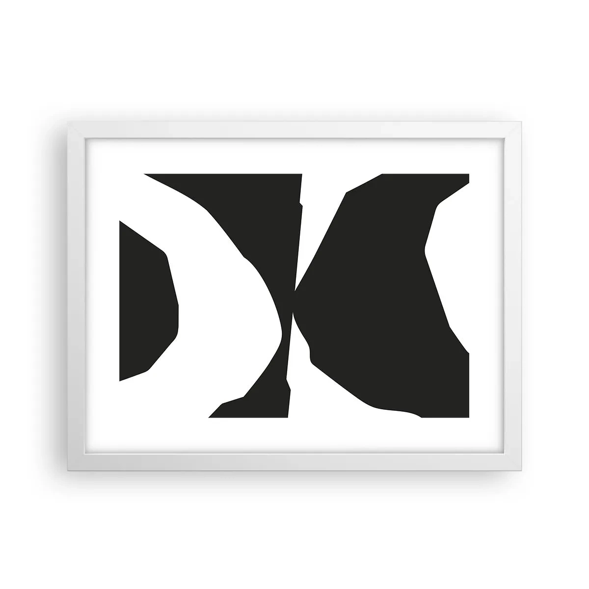 Poszter fekete keretben - Pozitív-negatív - 40x30 cm