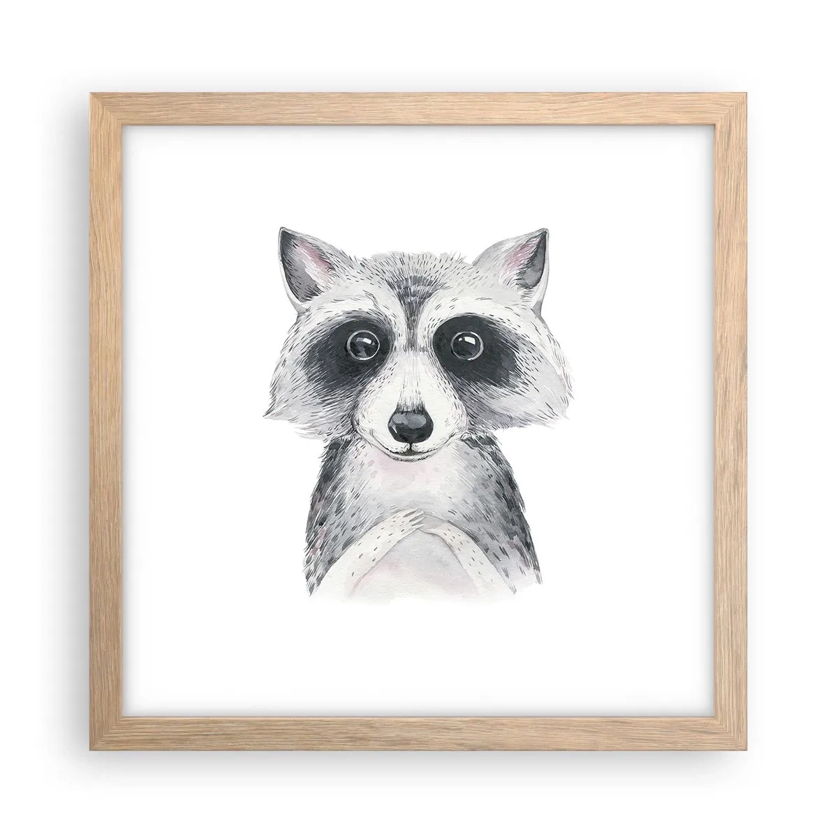 Poszter világos tölgy keretben - Egy pillanat meghatottságra - 30x30 cm