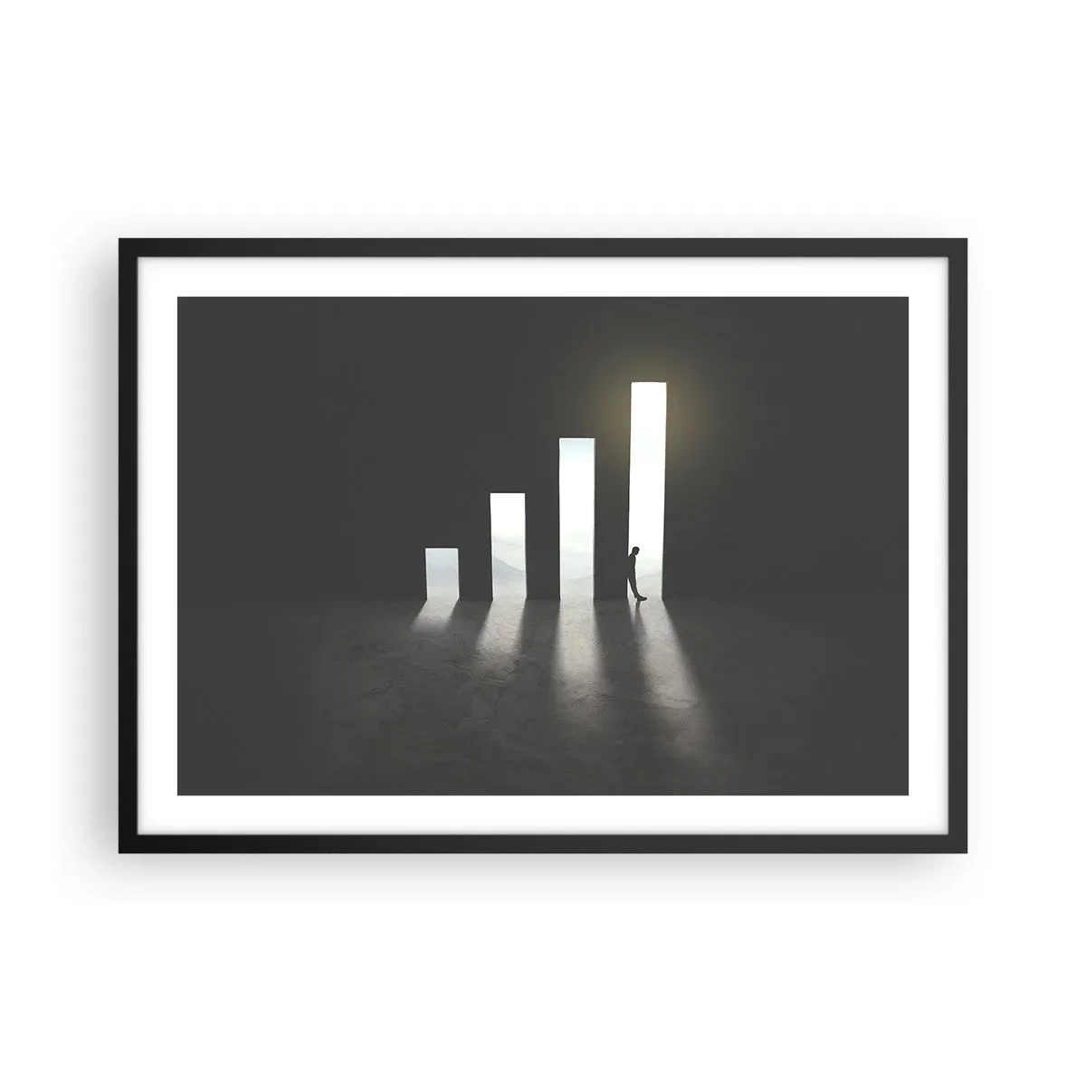 Poszter fehér keretben - Siker - egy benyomás - 70x50 cm