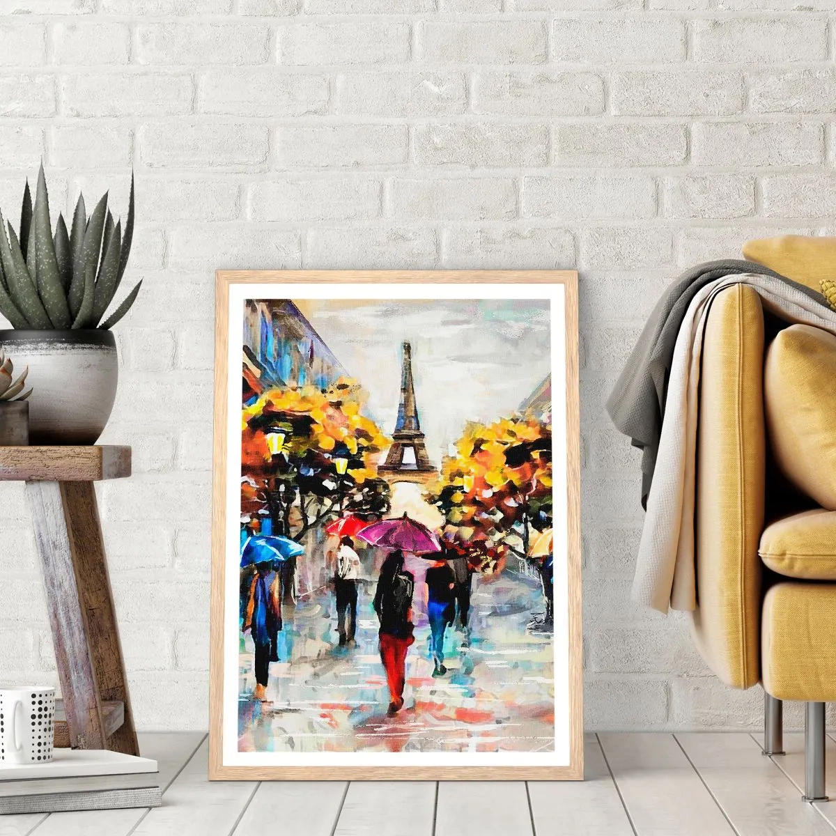 Poszter világos tölgy keretben - Ősszel különösen szép - 50x70 cm