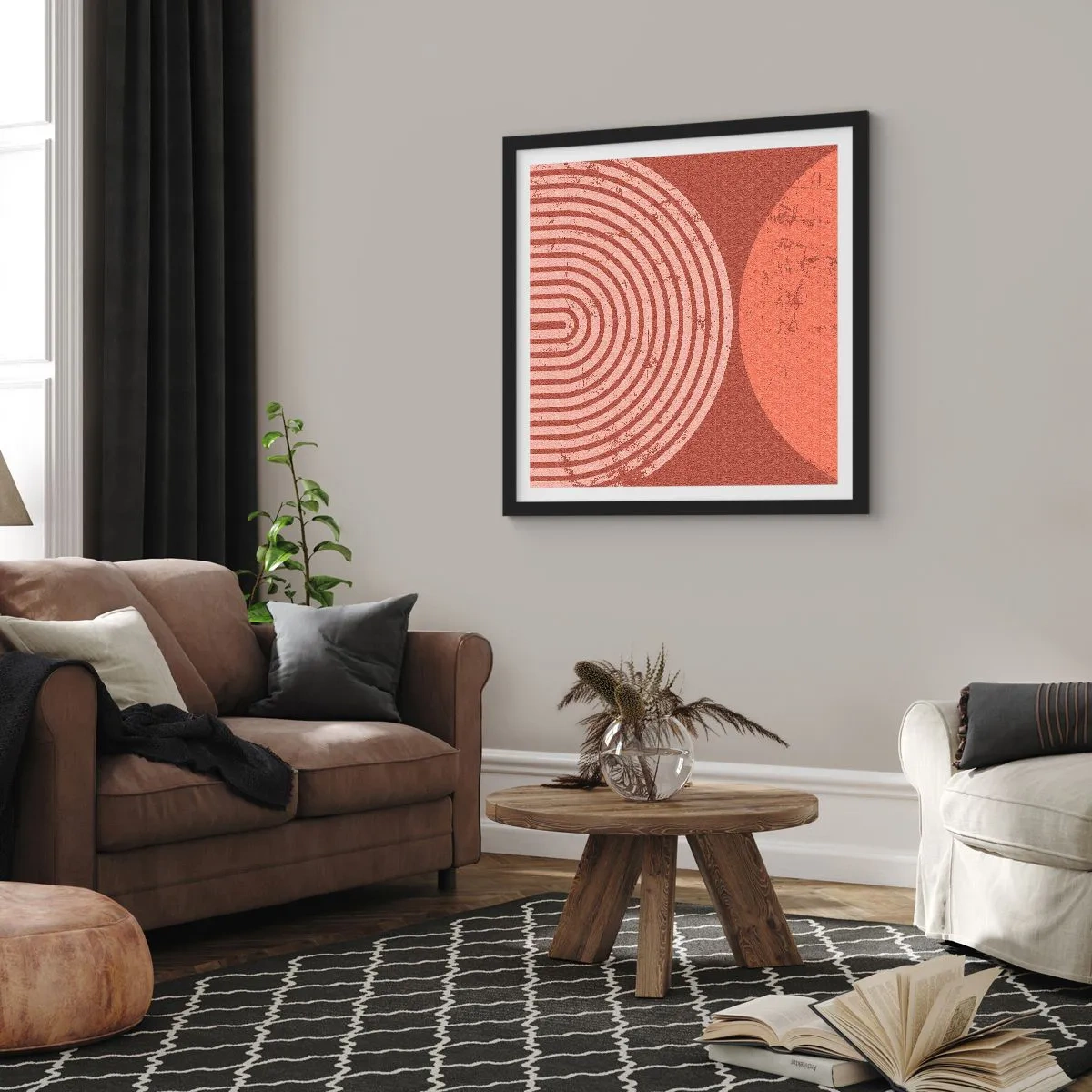 Poszter fehér keretben - Szoros kapcsolat - 30x30 cm