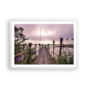 Poszter fekete keretben - Nyugalom és csend Ázsiában - 70x50 cm