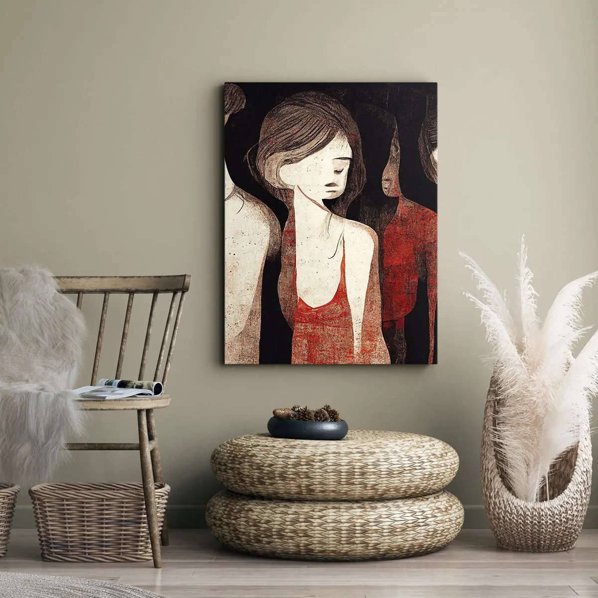 Vászonkép - A sötétség madonnái - 50x70 cm
