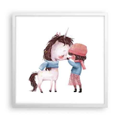 Poszter fekete keretben - Téli mese - 50x50 cm