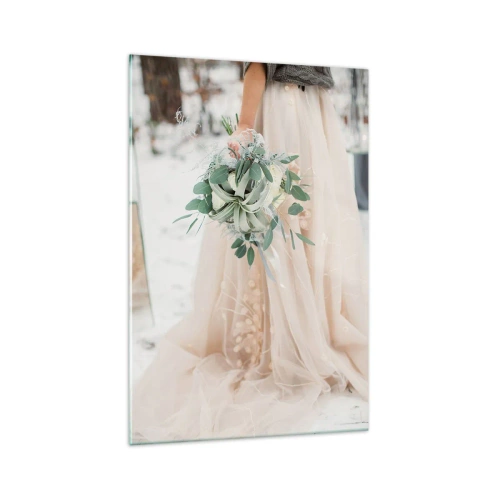 Üveg kép - És boldogan éltek, míg meg nem haltak. - 70x100 cm