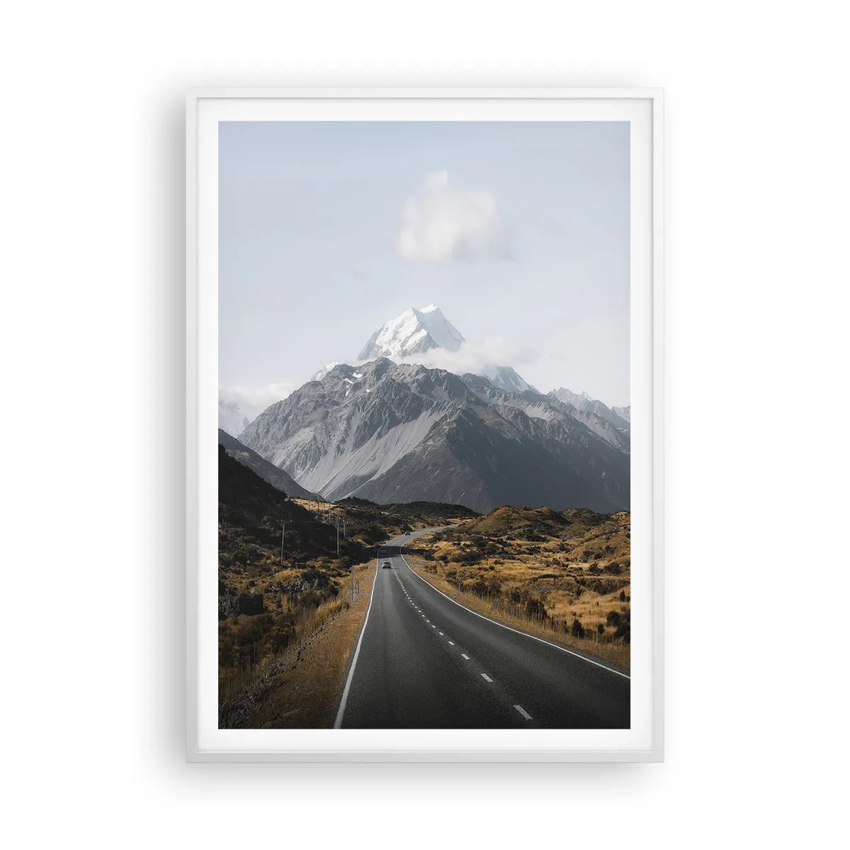 Poszter fekete keretben - Út a hegyek szívébe - 70x100 cm