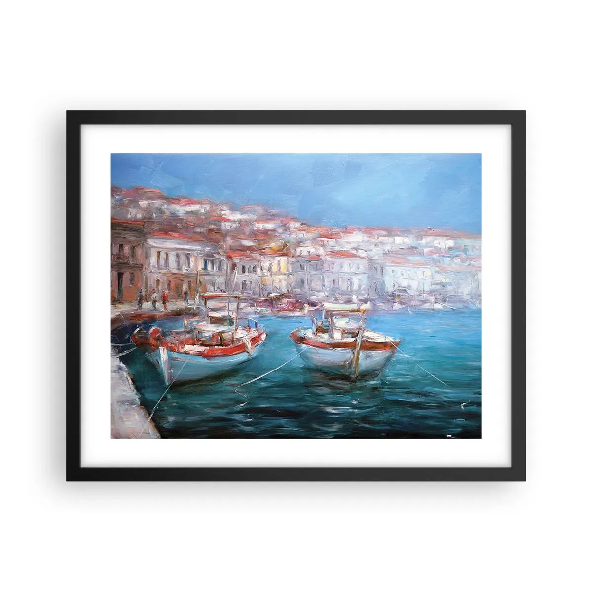 Poszter fehér keretben - Olasz öböl - 50x40 cm