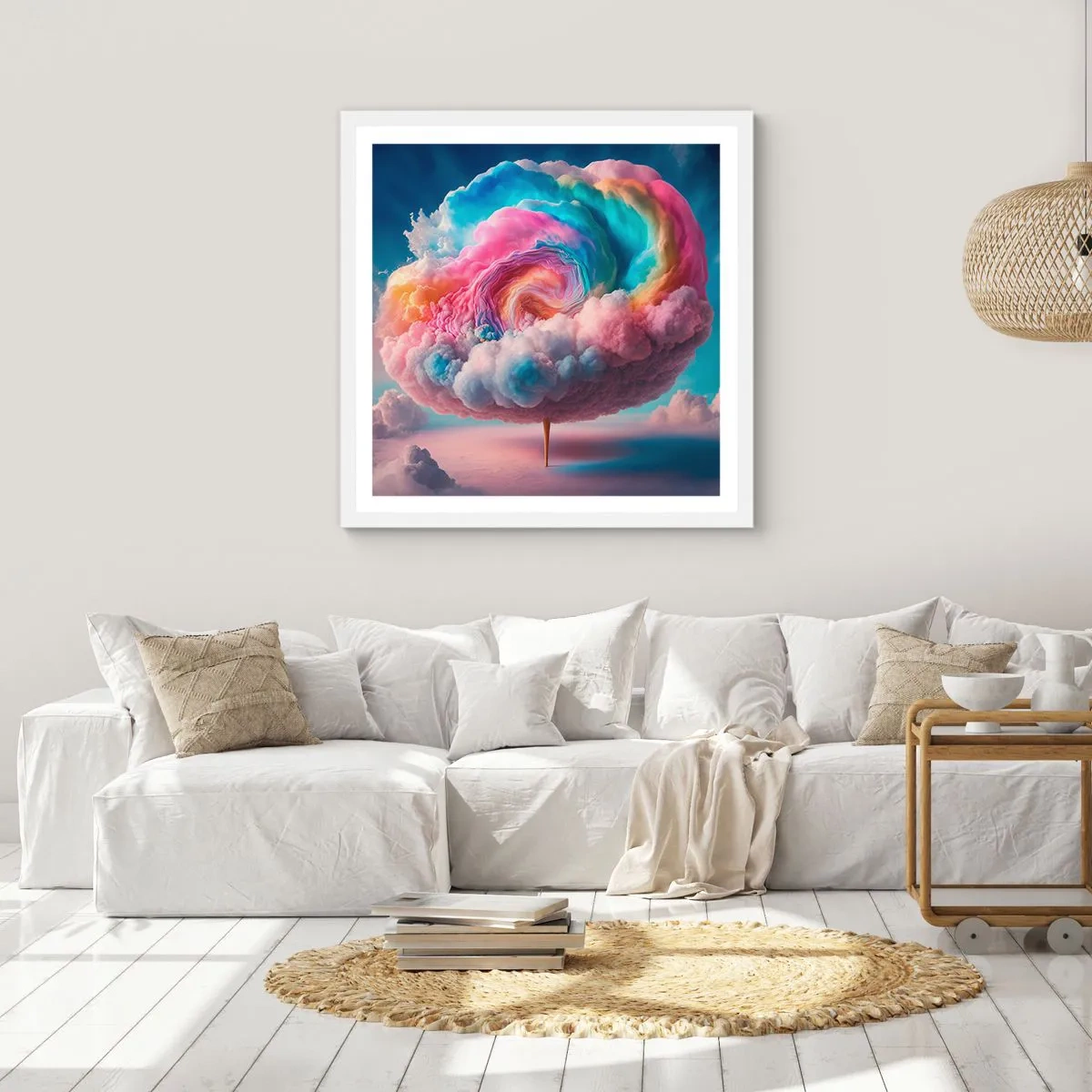 Poszter fekete keretben - Álom egy vidámparkról - 50x50 cm