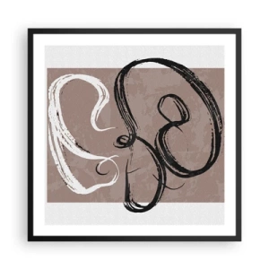 Poszter fehér keretben - Kompozíció - a teljesség keresése - 60x60 cm