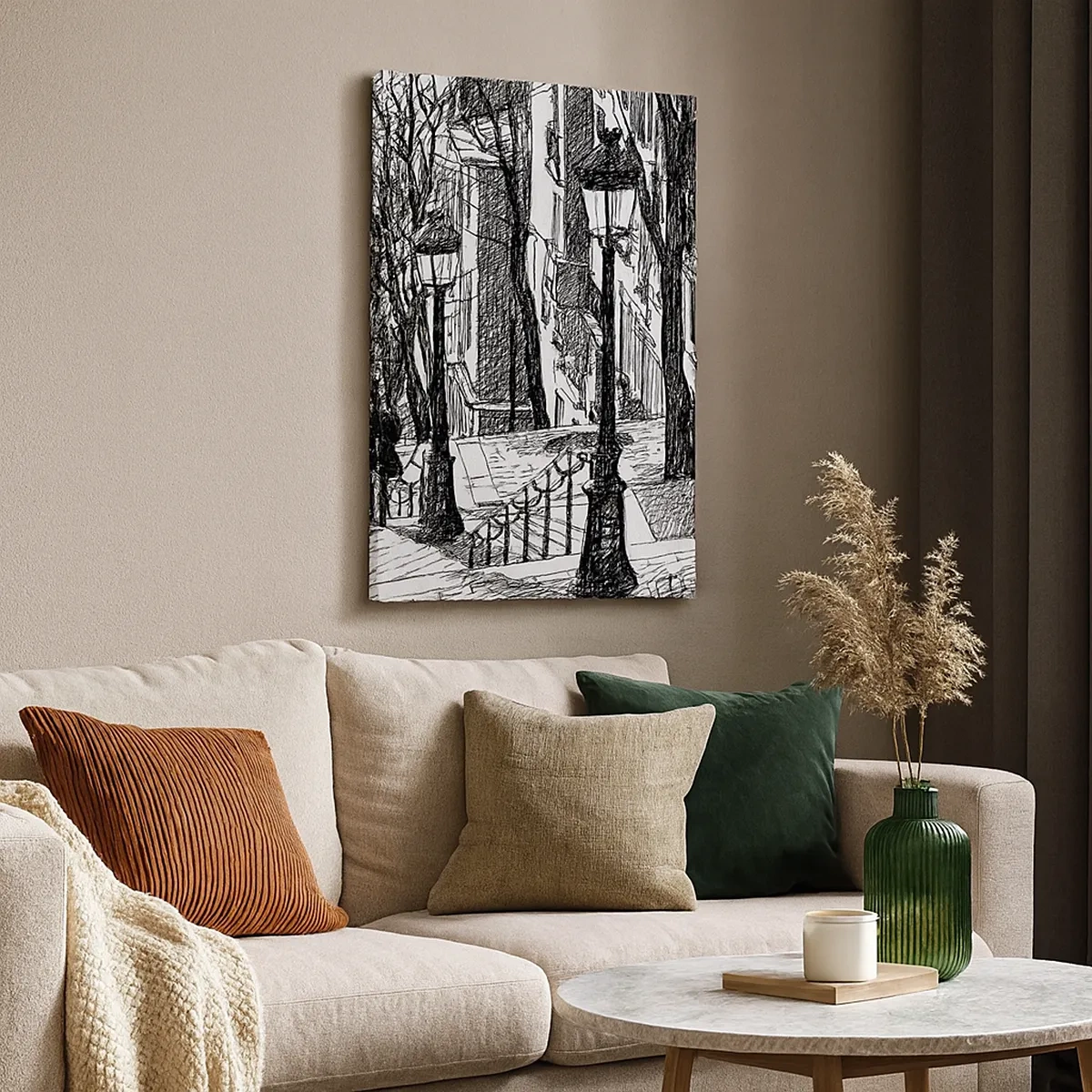 Vászonkép - Szerelmi történet, vagy horrorregény? - 50x70 cm