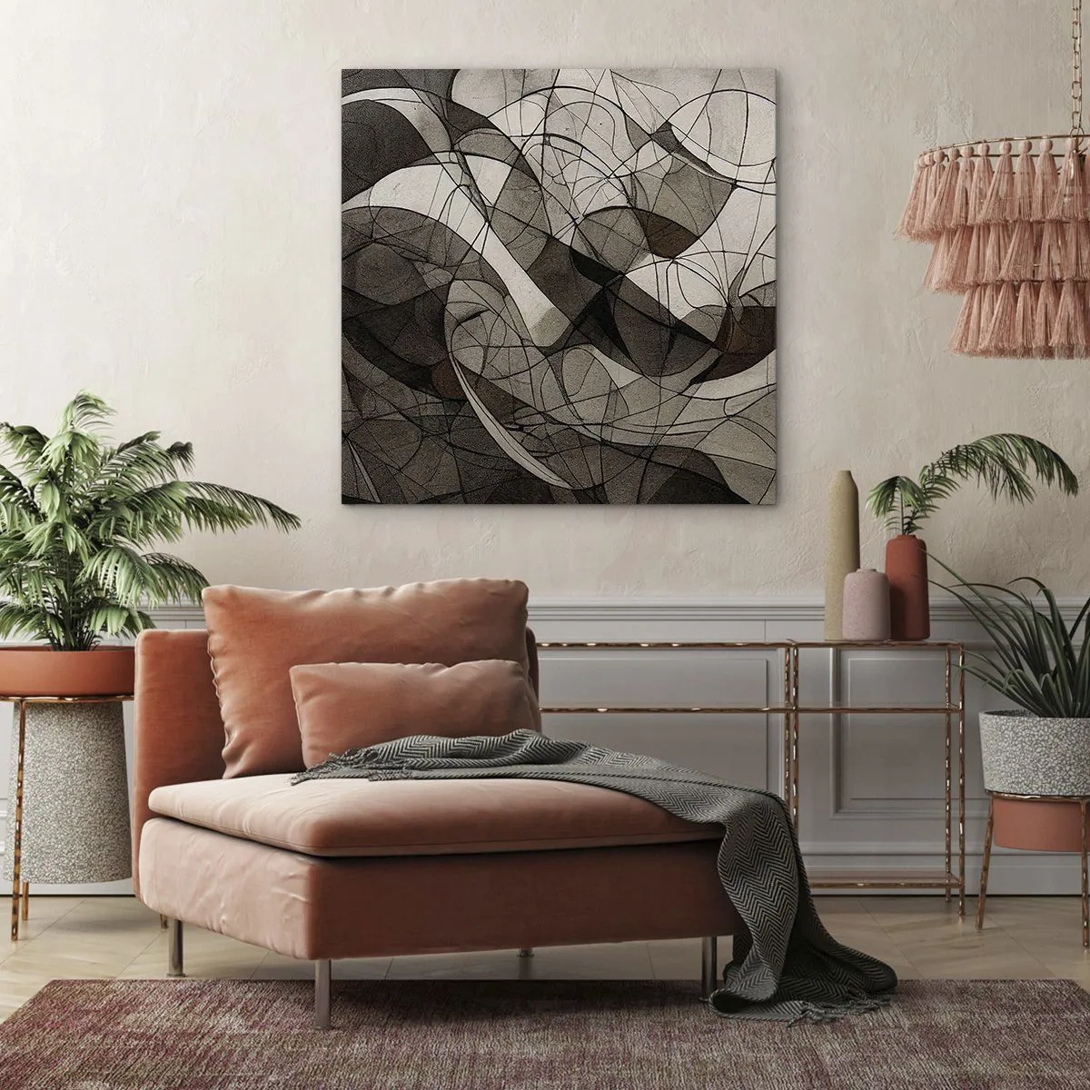 Vászonkép - A föld színeinek keringése - 30x30 cm