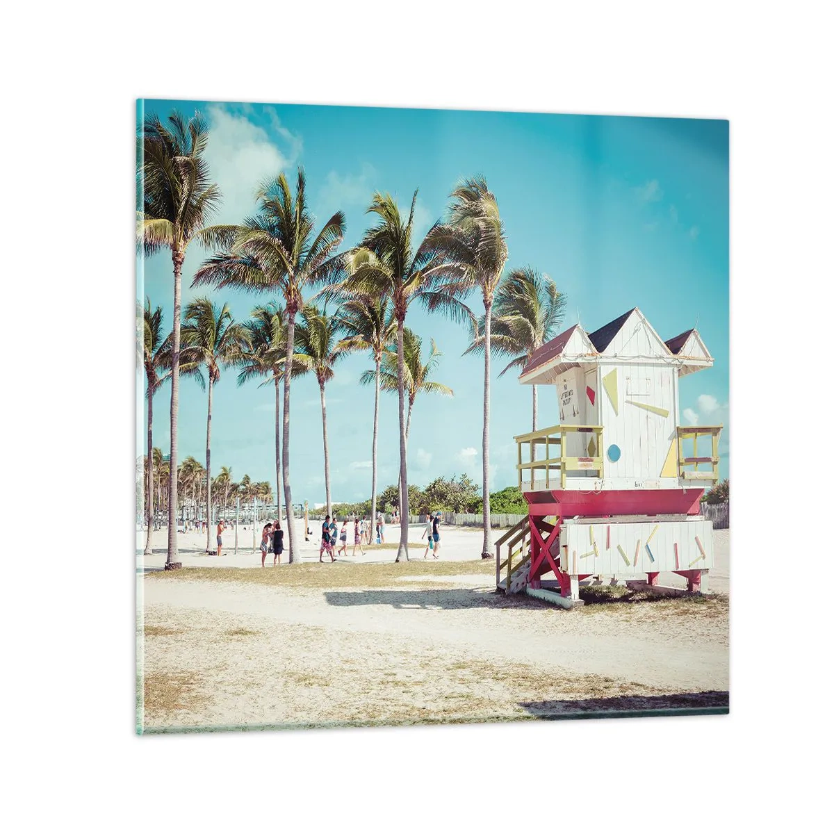 Üveg kép - Gyönyörű nap vár rád - 40x40 cm