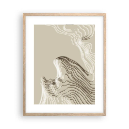 Poszter világos tölgy keretben - Művészeti topográfia - 40x50 cm